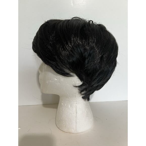 Women’s Short Straight Black Wig Soft Classic Cap Full Synthetic Natural Look - Picture 11 of 15